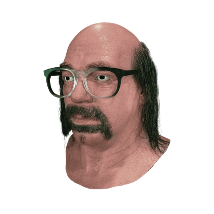 Left side of Mr. Jingles Mask
