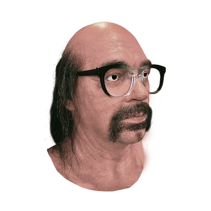 Right side of Mr. Jingles Mask
