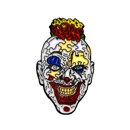Puzzle Face the Clown Pin