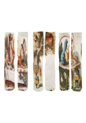 Alice in Wonderland 3-Pack Crew Socks- all three pairs