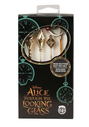 Alice in Wonderland- Mad Hatter Hat Pin Collection- in box