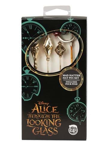 Alice in Wonderland- Mad Hatter Hat Pin Collection- in box