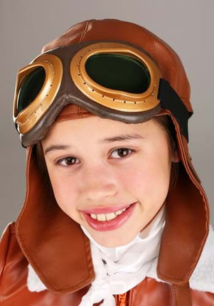 Amelia Earhart Accessory Kit- worn by child model up close