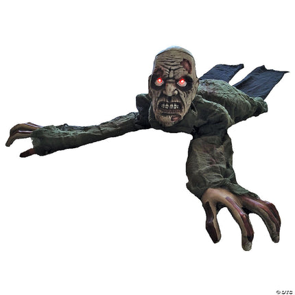 Animated Crawling Zombie Prop- angled view