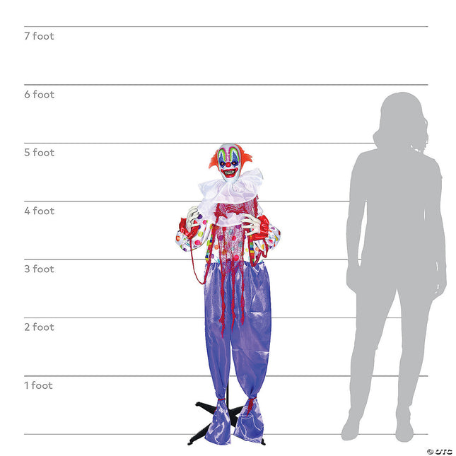 Animated Standing Clown- size comparison