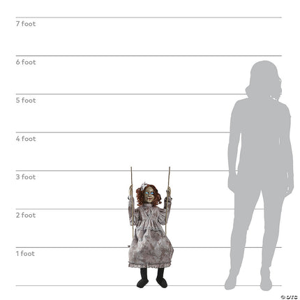 Animated Swinging Decrepit Doll- size comparison