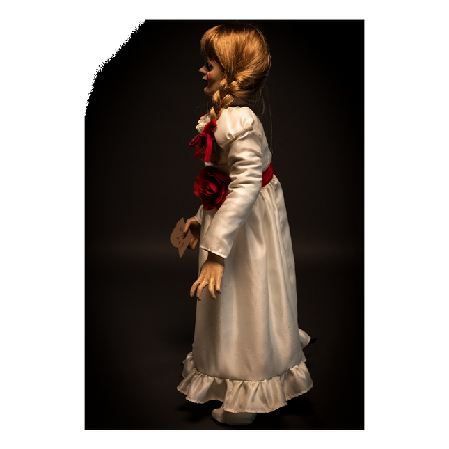 Left-side view of Annabelle Doll