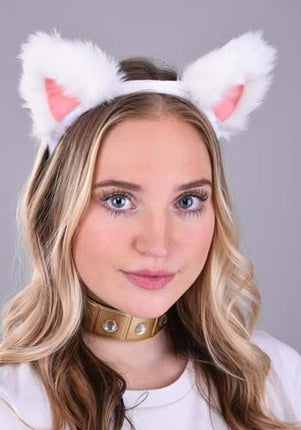 Aristocats- Duchess Costume Kit- headband worn by model, up close