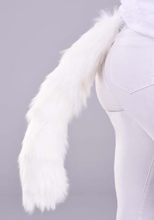Aristocats- Duchess Costume Kit- tail worn by model, up close