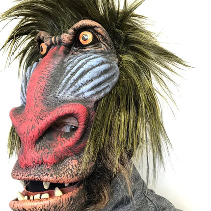 Baboon Mask- left angled view