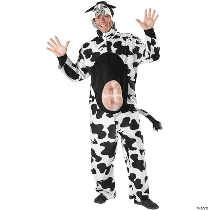 Black & White Barnyard Cow Costume
