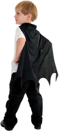 Your child will love this bat cape! Childs black bat cape. Black cape with scalloped edges. One size fits most toddlers.