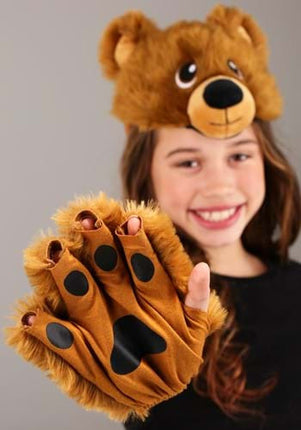 Bear Headband & Paws Kit- paws up close