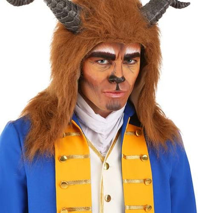 Beauty and The Beast- Beast Hood with Horns- worn by model front view