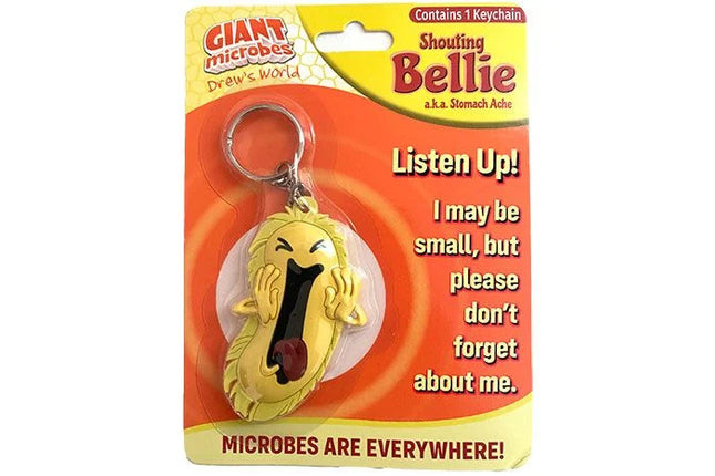 Shouting Bellie Keychain front of package
