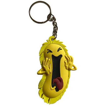 Shouting Bellie Keychain outside of package