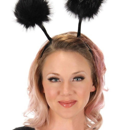 Bendy Bug Pom Antennae Headband- worn by adult model