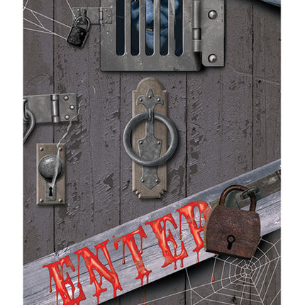 SPOOKY HALLOWEEN DOOR COVER