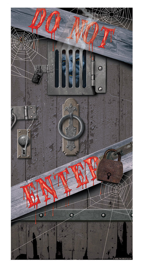 SPOOKY HALLOWEEN DOOR COVER
