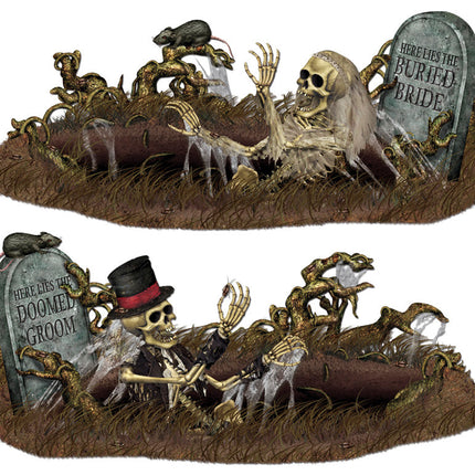 DOOMED GROOM BURIED BRIDE PROP