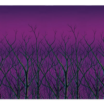 SPOOKY FOREST TREETOPS BACKDRO