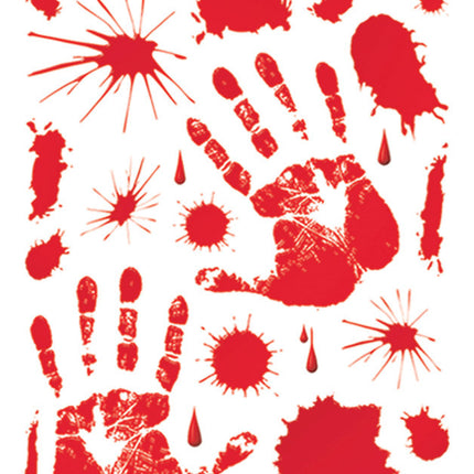 BLOODY HANDPRINT CLINGS