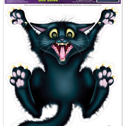 CRAZY CAT CAR CLING