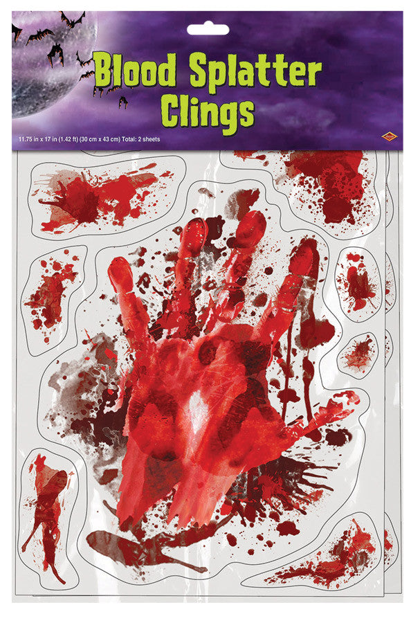 BLOOD SPLATTER CLINGS