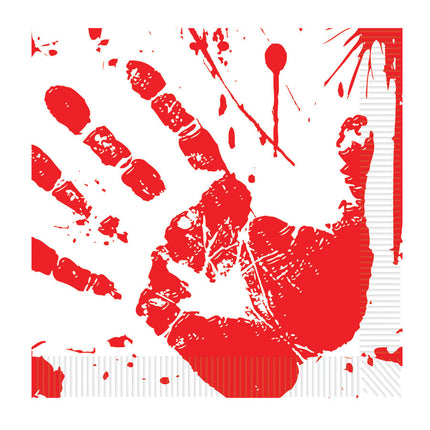 BLOODY HANDPRINTS LUNCHEON NAP