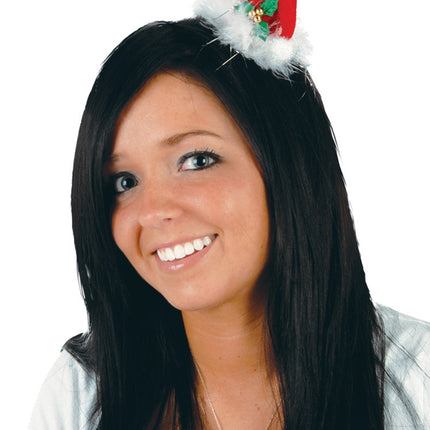 SANTA HAT HAIR CLIP
