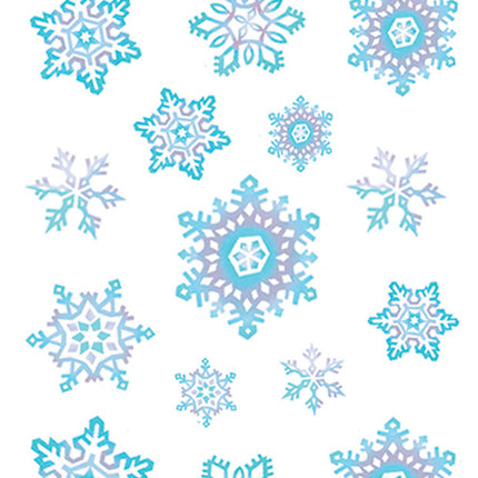 CRYSTAL SNOWFLAKE CLINGS