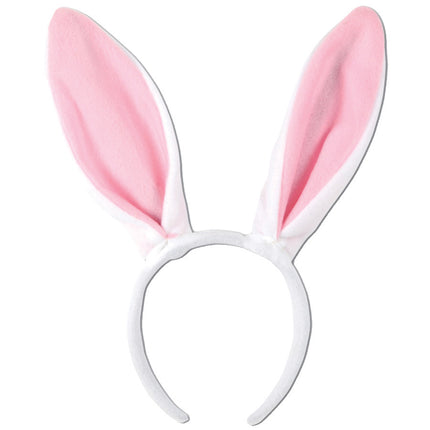 BUNNY EARS WHITE W PINK LINING