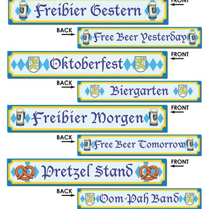 OKTOBERFEST SIGN CUTOUTS