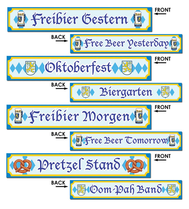 OKTOBERFEST SIGN CUTOUTS