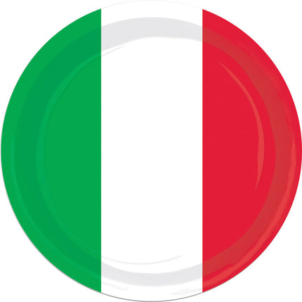 RED WHITE GREEN PLATES