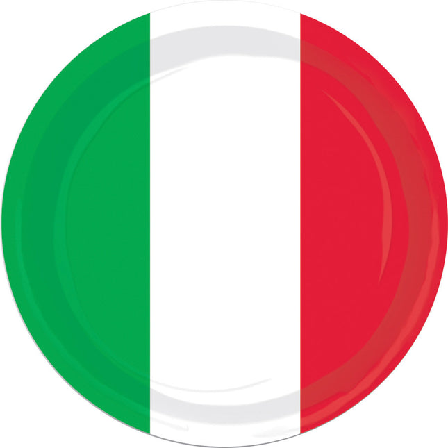 RED WHITE GREEN PLATES