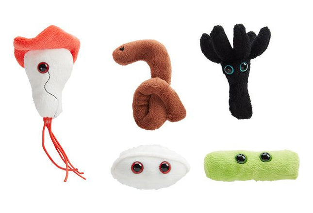Ebola, Toxic Mold, Anthrax, TB, and Brain-Eating Amoeba Plushies