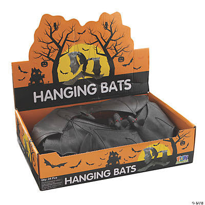 13" Black Vinyl Bat  24 pack
