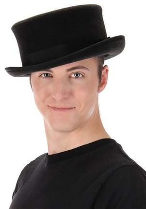 Black John Bull Top Hat- worn by male model