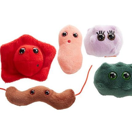 Kissing Disease, Pimple, Cold Sore, Diarrhea, and Bad Breath Plushies

