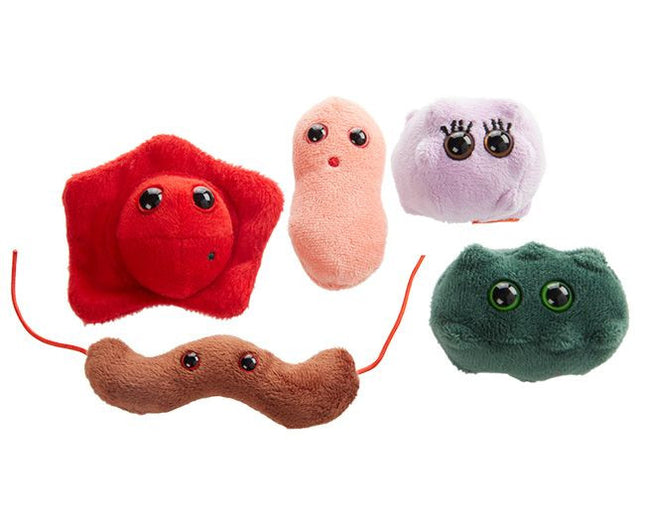 Kissing Disease, Pimple, Cold Sore, Diarrhea, and Bad Breath Plushies
