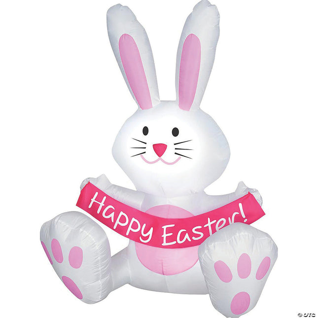 Inflatable 4 ft. Happy Easter Bunny Decoration