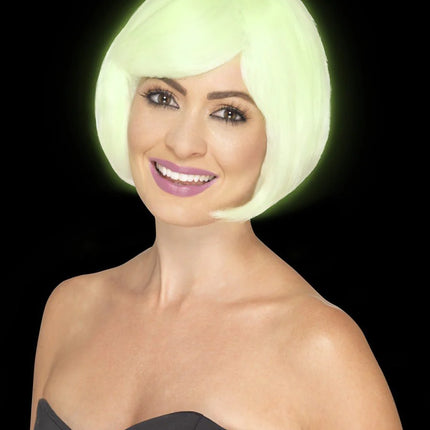 Glow In The Dark Bob Party Wig