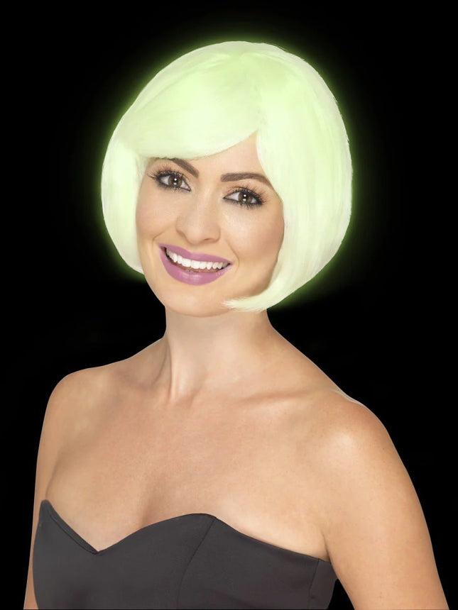 Glow In The Dark Bob Party Wig