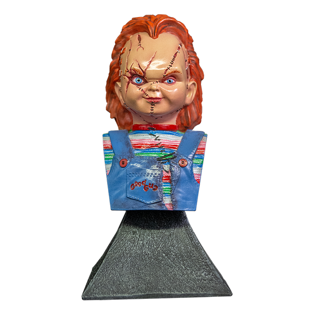 Front view of Chucky Mini Bust