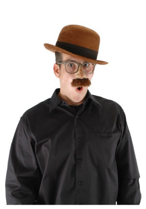 Brown Bowler Hat- worn by model