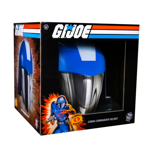 G.I. Joe Cobra Commander Helmet- Box Front View