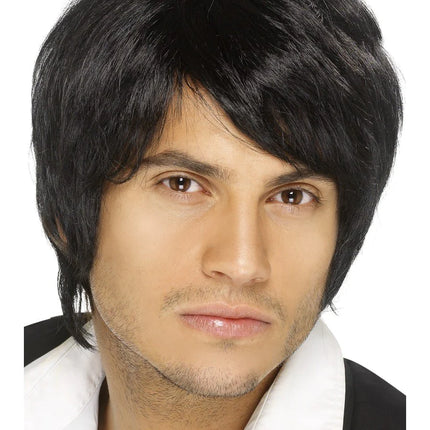 Black Boy Band Wig