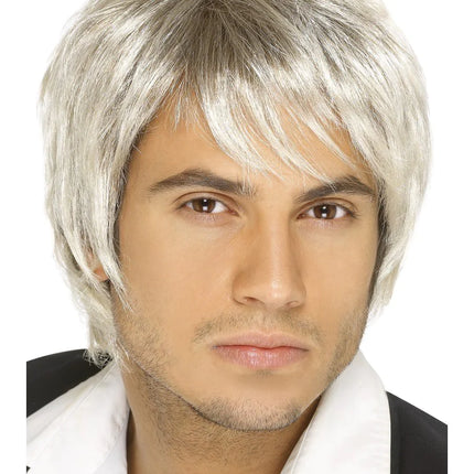 Blonde & Brown Boy Band Wig