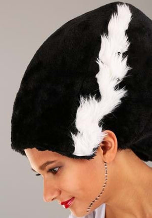 Bride of Frankenstein Plush Hat- worn by model side view